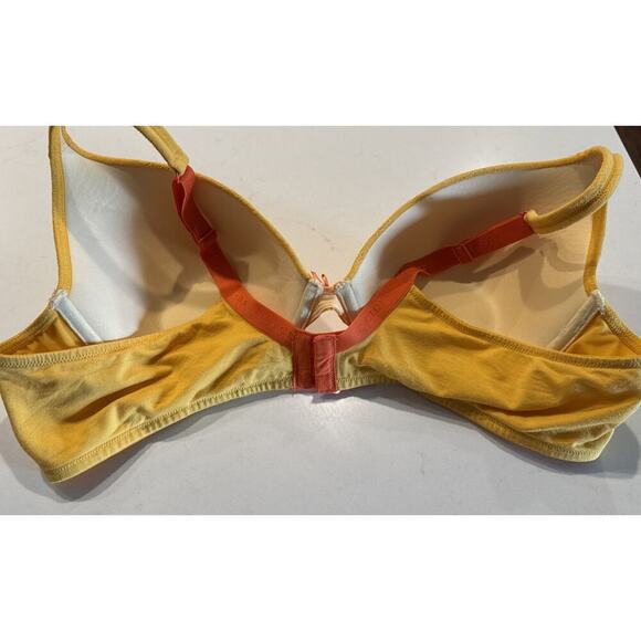 Cacique Women’s Size 46B Boost Plunge Yellow Orange Lace Underwire Bright Bra - Picture 5 of 12